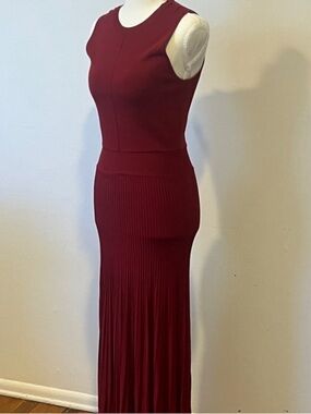 Banana Republic knit maxi dress burgundy women’s XS, occasion wedding guest NWT